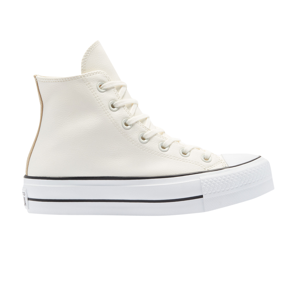 Pre-owned Converse Wmns Chuck Taylor All Star Platform High 'anodized Metals - Egret' In Cream