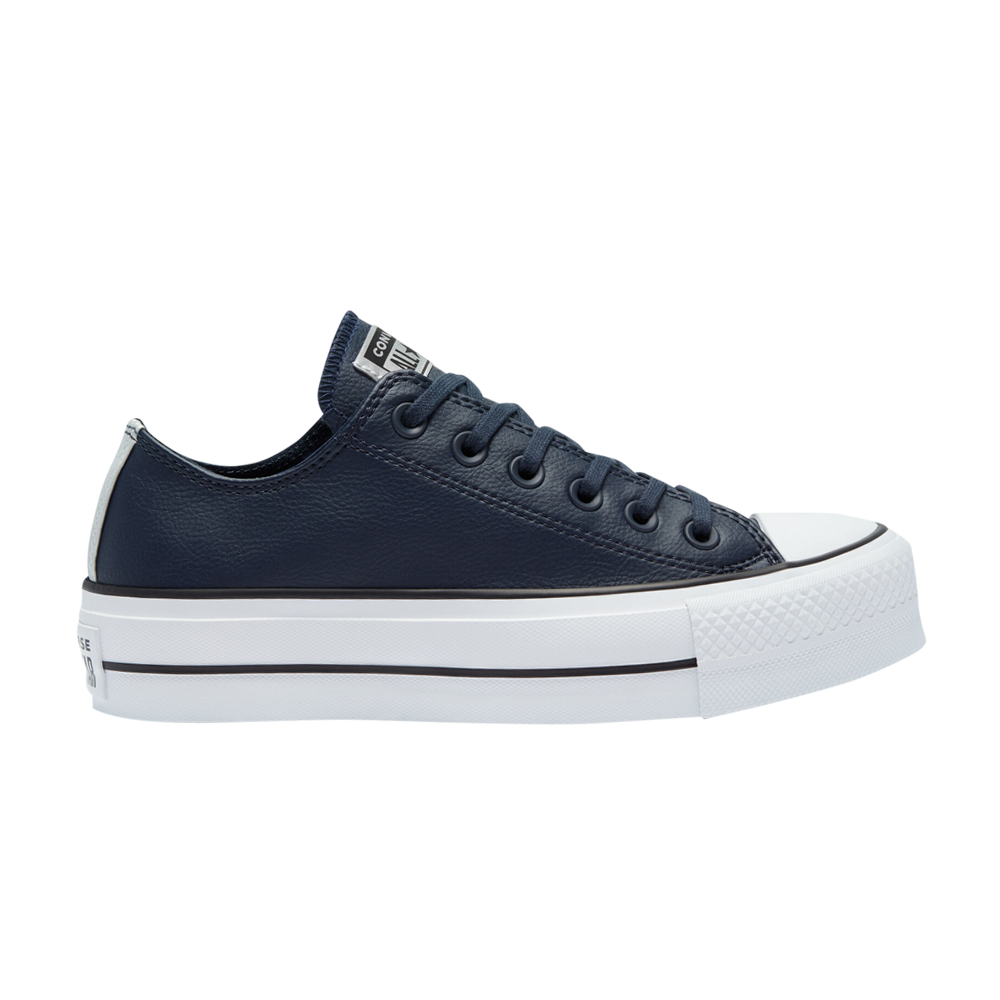 Pre-owned Converse Wmns Chuck Taylor All Star Platform Low 'anodized Metals - Obsidian' In Blue