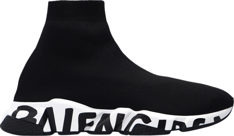 Buy Balenciaga Speed Sneaker 'Midsole Graffiti - Black White' - 645334 ...