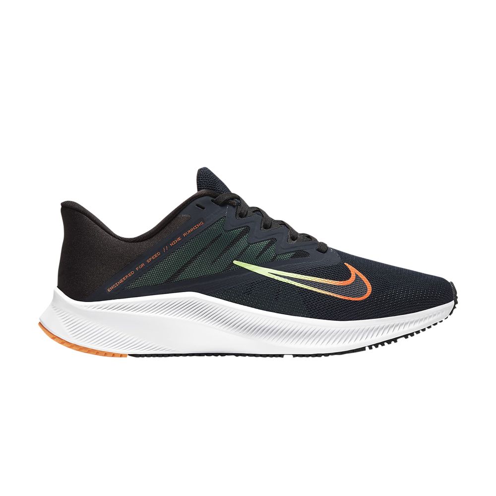 Nike Quest 3 'Obsidian Atomic Orange' | Blue | Men's Size 9 - CD0230-404