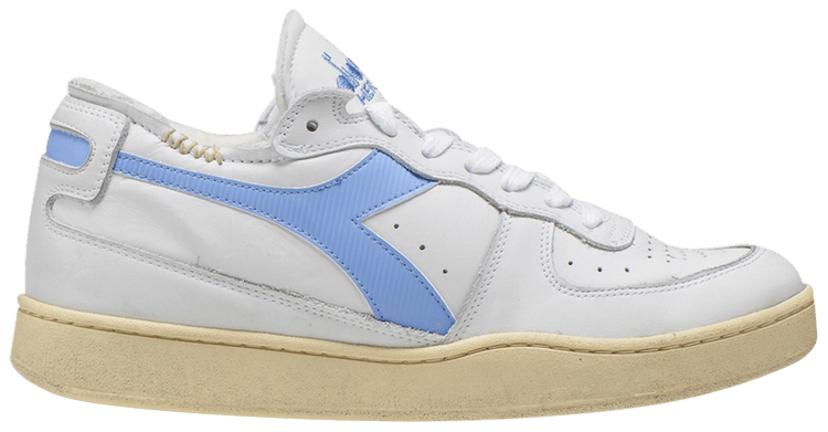 Diadora Mi Basket Row Cut White Vista Blue