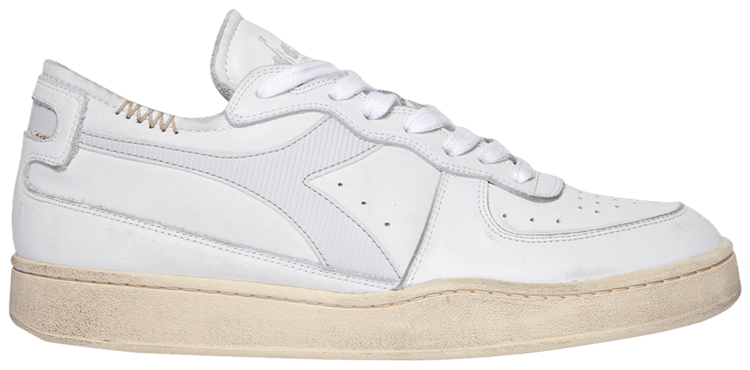 Diadora Mi Basket Row Cut White Dawn Blue