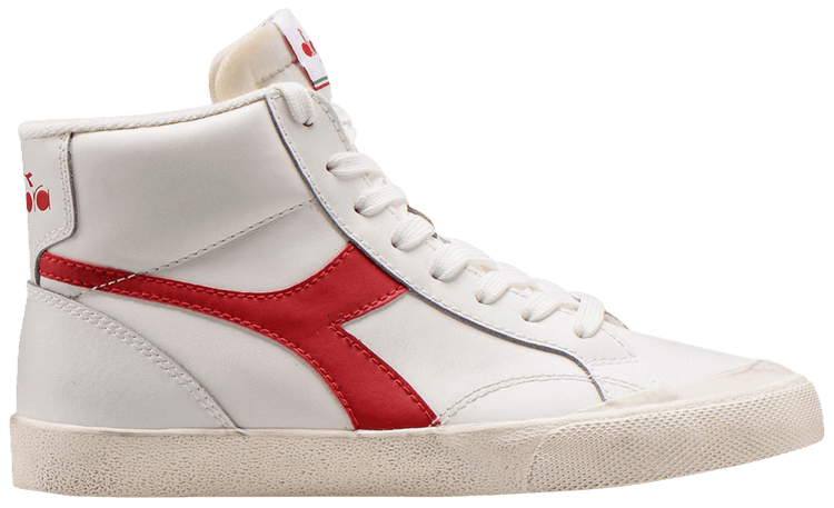 Melody Mid Leather 'White Tango Red'