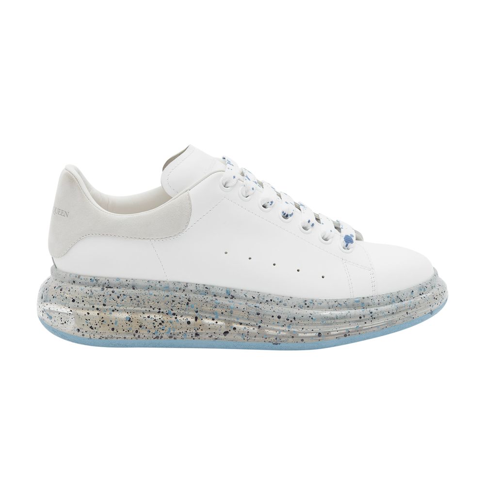 Pre-owned Alexander Mcqueen Oversized Sneaker 'white Blue Splatter' | Men's Size 39