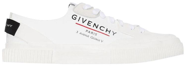 Givenchy Wmns Tennis Light Sneaker 'Address Logo Print - White'