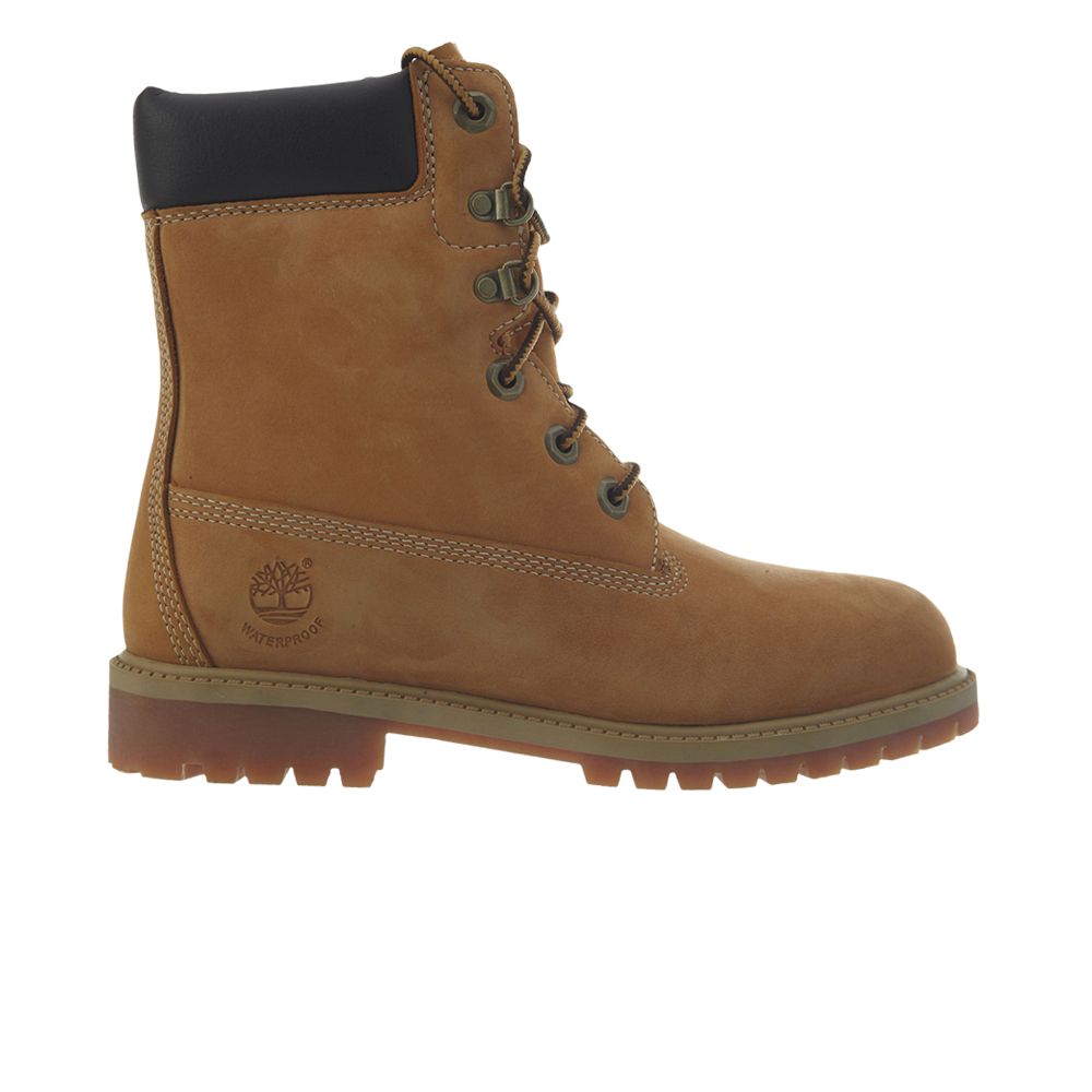Pre-owned Timberland 8 Inch Premium Junior 'wheat' | Tan | Kid's Size 7 In Brown