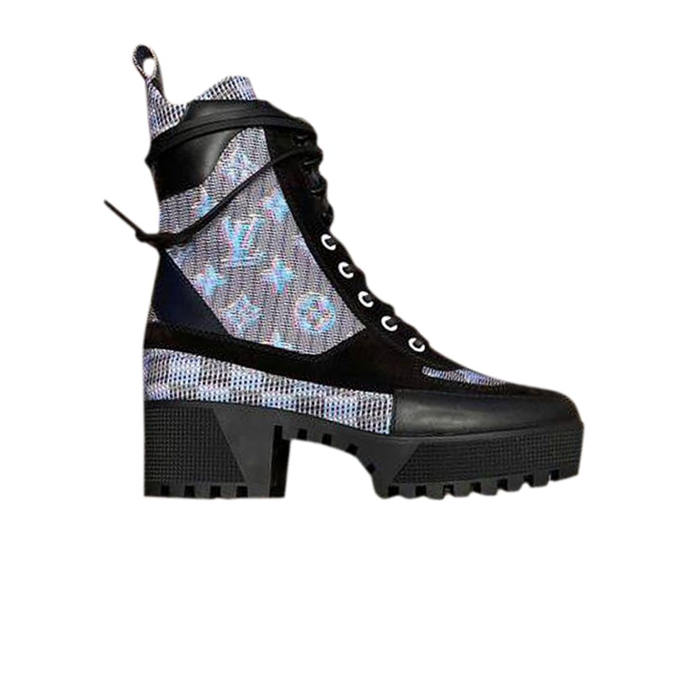 Pre-owned Louis Vuitton Wmns Laureate Platform 'monogram Lv Pop' | Black | Women's Size 6.5