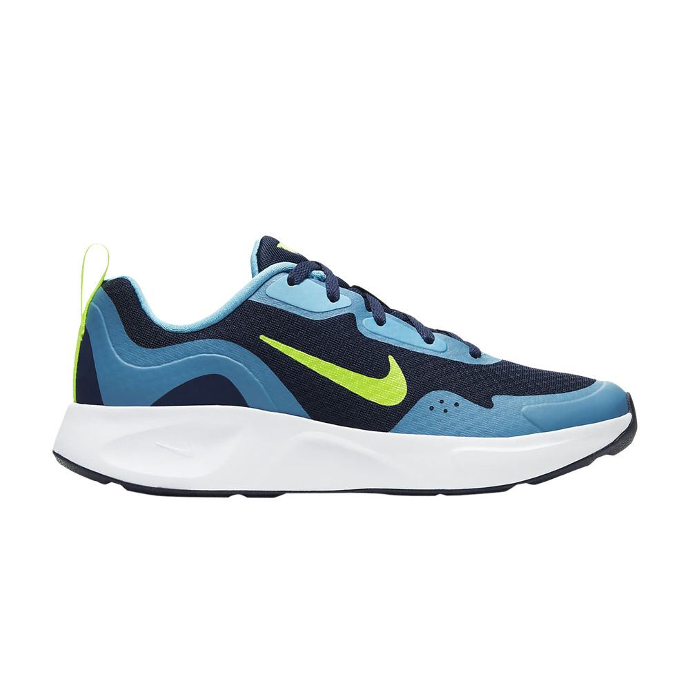 Pre-owned Nike Wearallday Gs 'midnight Navy Volt' | Blue | Kid's Size 5
