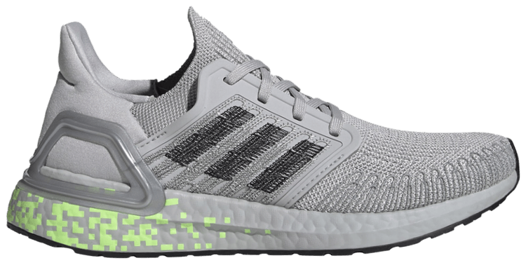 Adidas Wmns UltraBoost 20 Digital Pixel   Grey Signal Green Sample