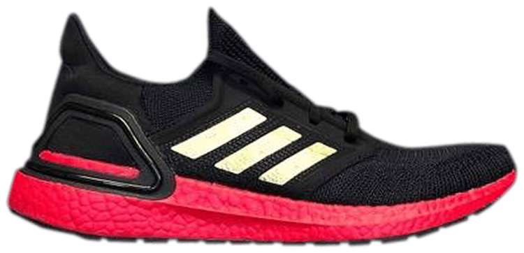Adidas UltraBoost 20 Black Scarlet Sample