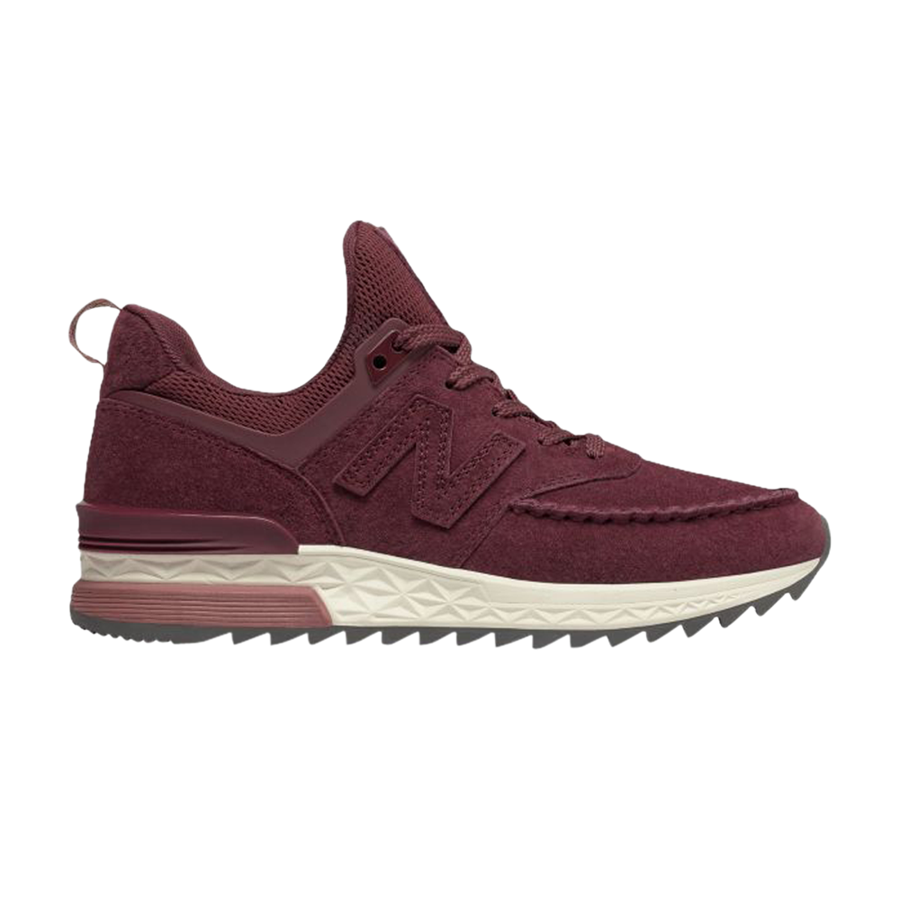Pre-owned New Balance Wmns 574 Sport 'burgundy' In Red