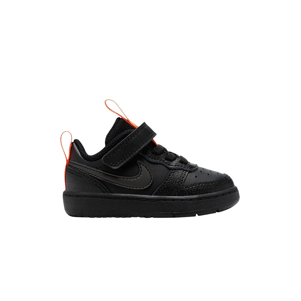 Pre-owned Nike Court Borough Low 2 Se Td 'black Total Orange' | Infant Size 10