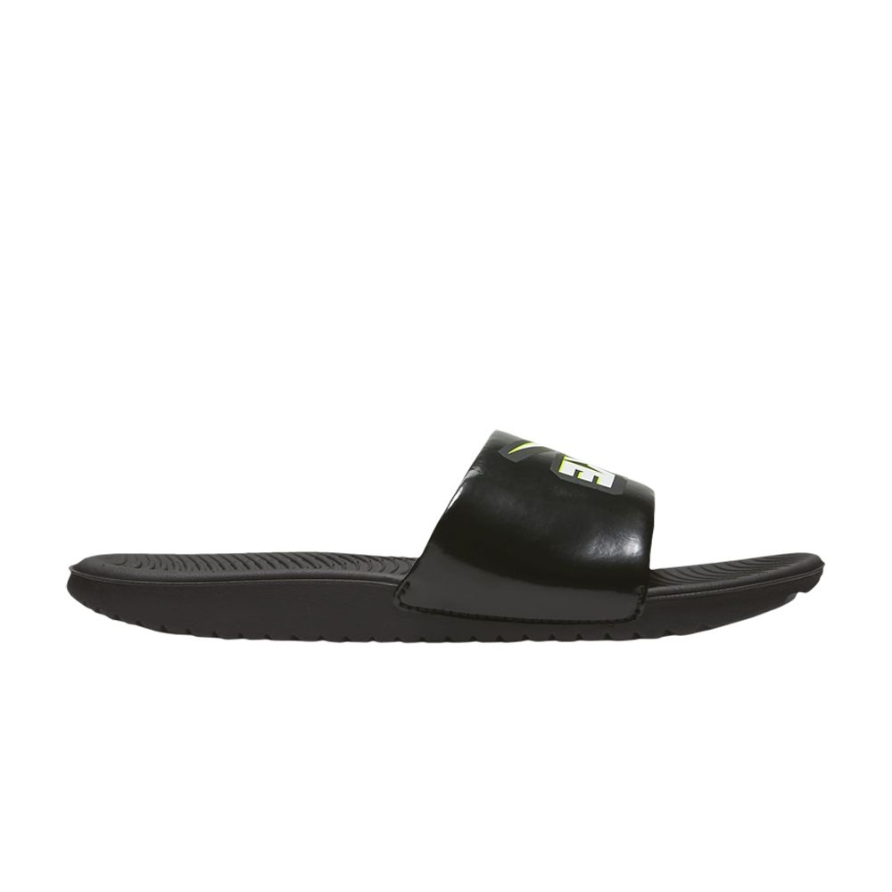 Pre-owned Nike Kawa Slide Gs 'black Volt' | Kid's Size 4