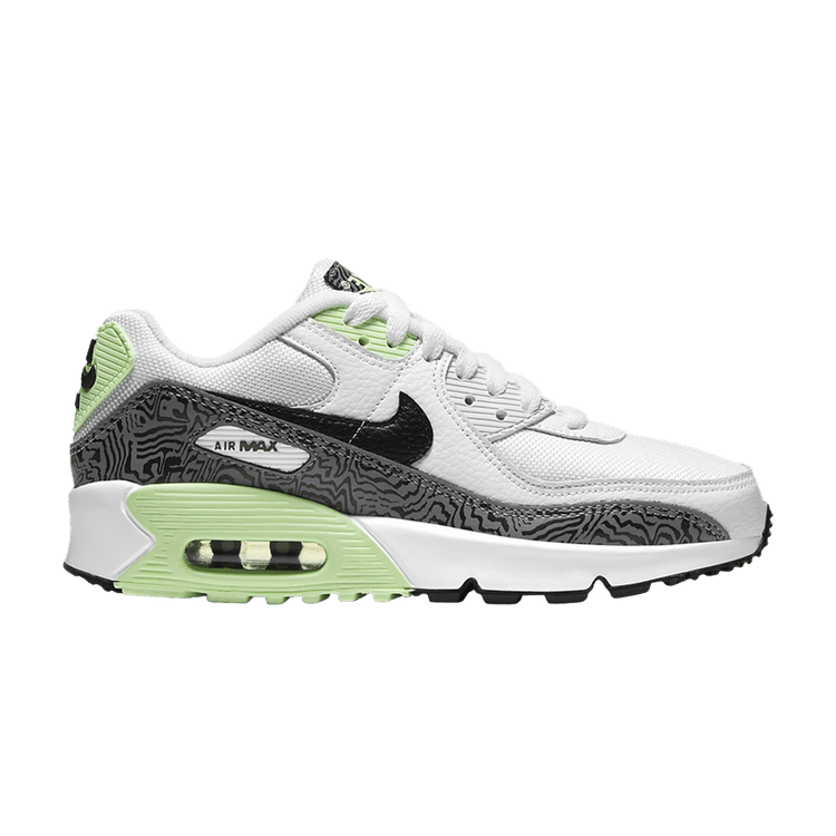 Size 4.0 Air Max 90 GS White Vapor Green