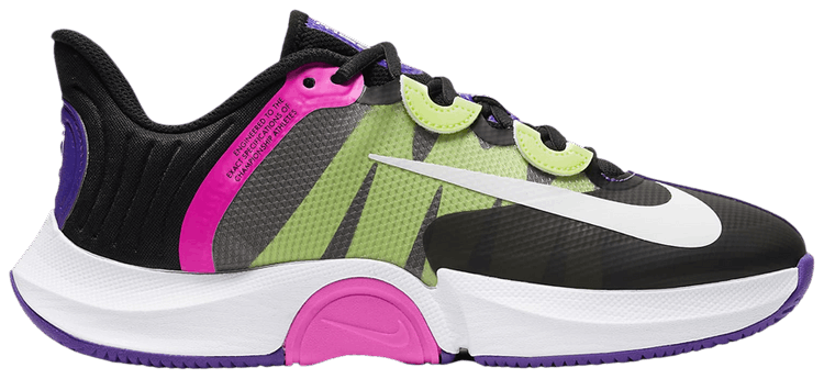 Wmns NikeCourt Air Zoom GP Fierce Purple Liquid Lime