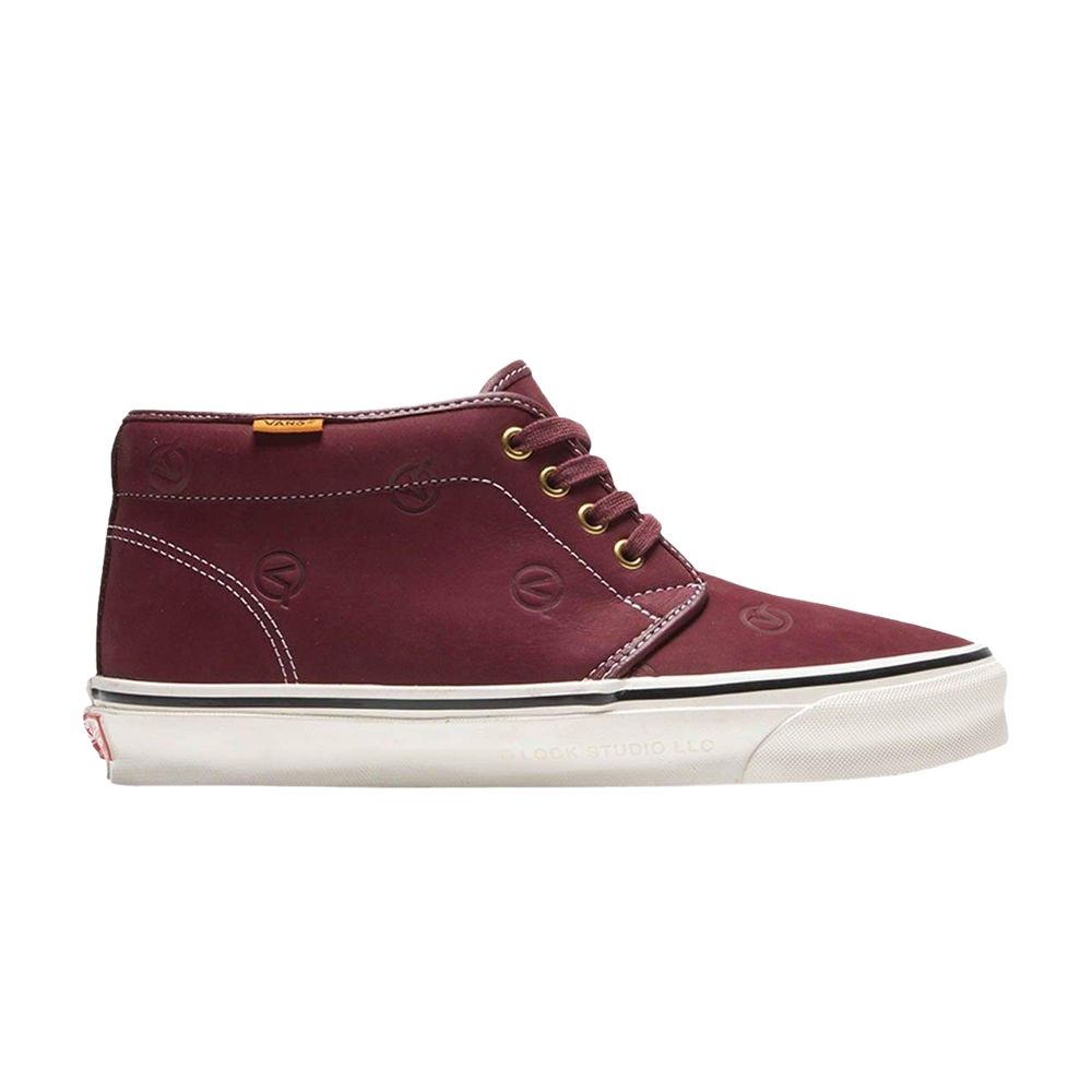 Pre-owned Vans Lqqk Studios X Og Chukka Boot Lx 'circle V - Burgundy' In Red