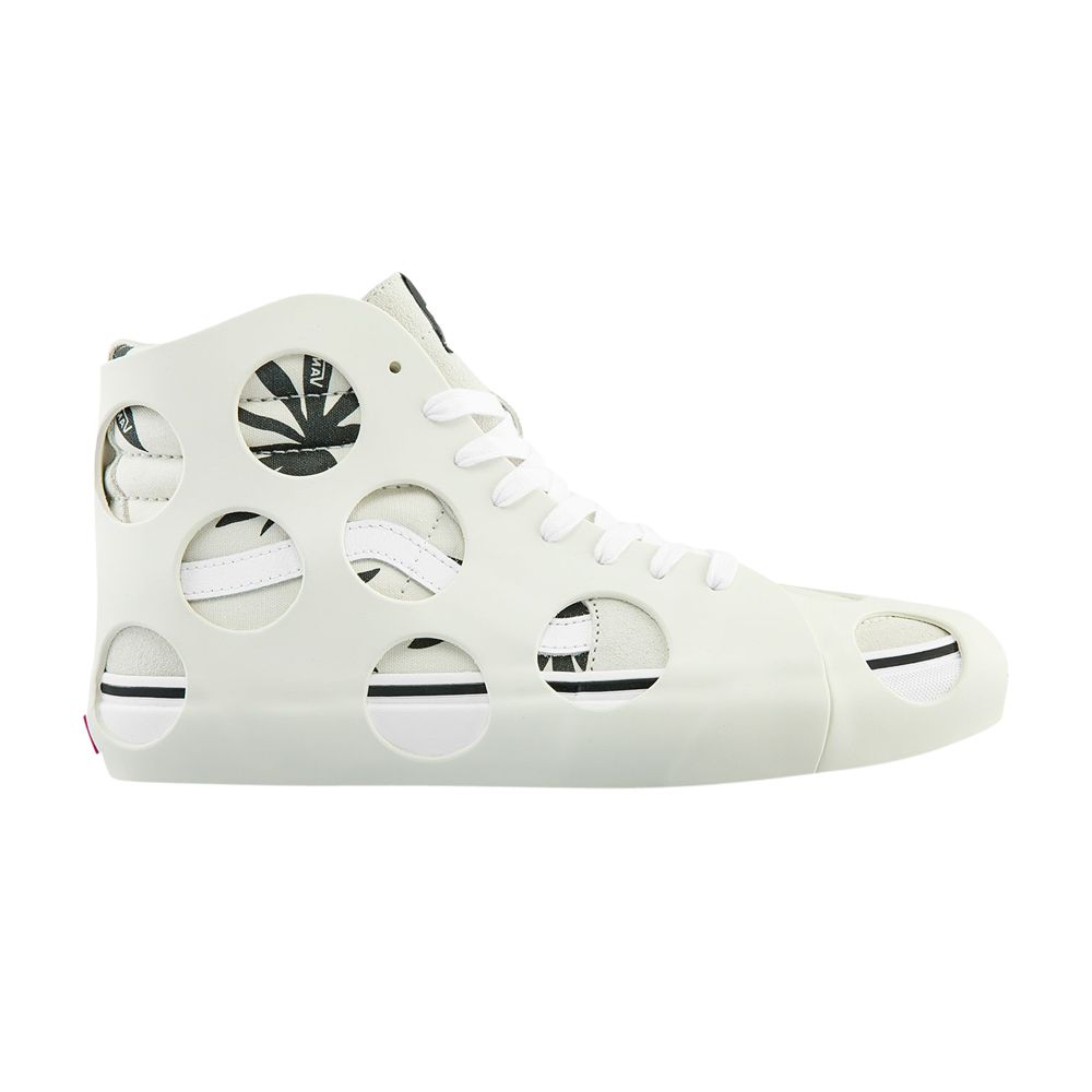 Pre-owned Vans Sk8-hi Cage Vlt Lx 'polka Dot Checkered - Marshmallow' In Cream