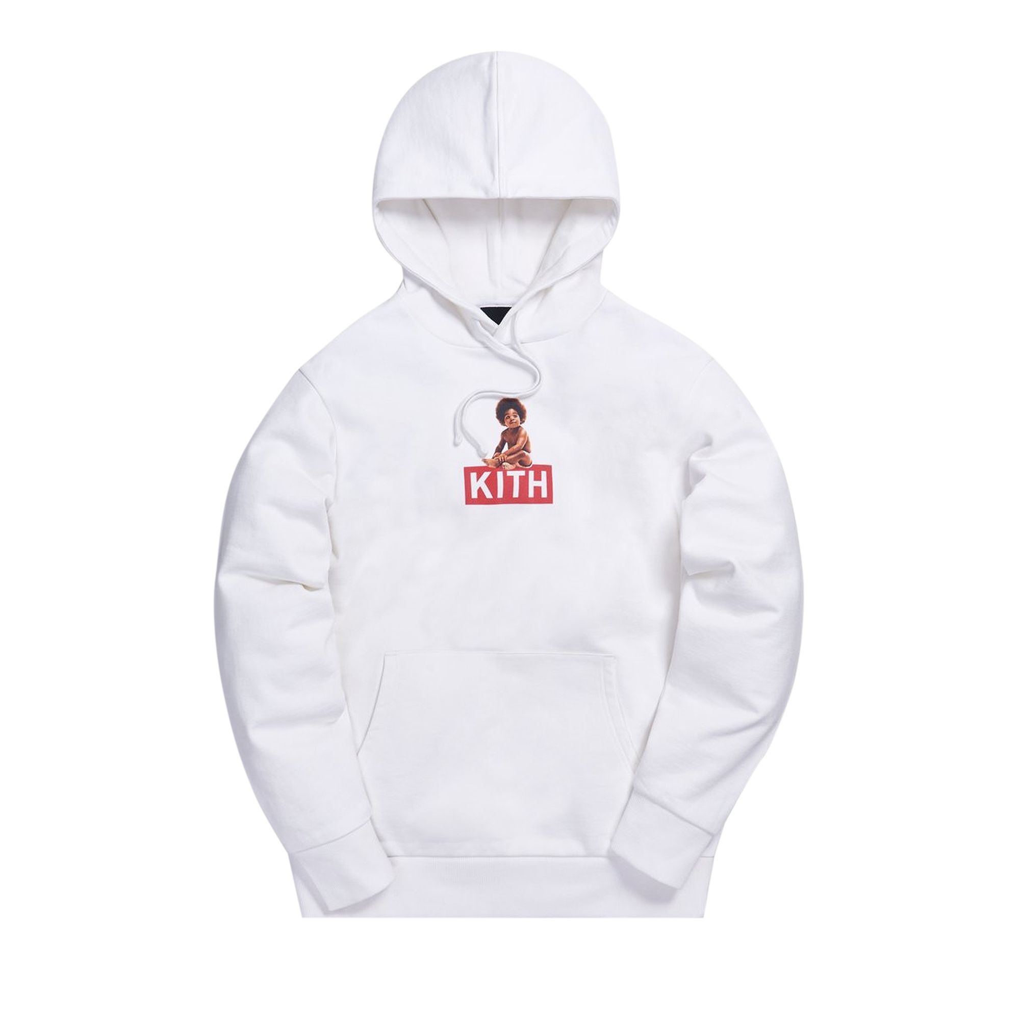 Pre-owned Kith X Biggie Classic Logo Hoodie 'white'