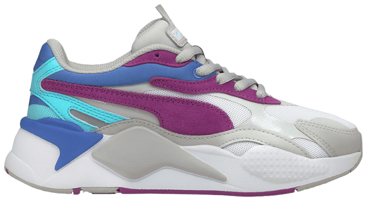 Puma RS X3 Jr Neon Frame   Grey Violet