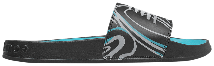 New Balance 200 Slides 4E Wide Black Virtual Sky