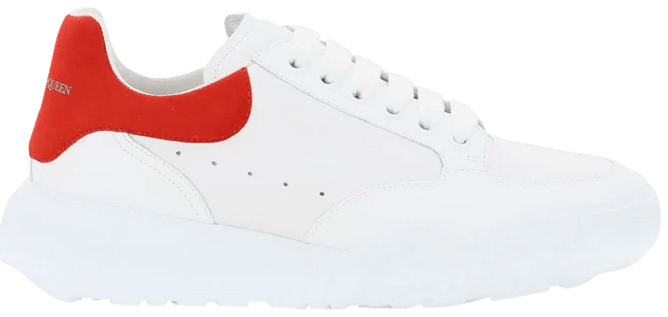 Alexander mcqueen trainers cheap white and red