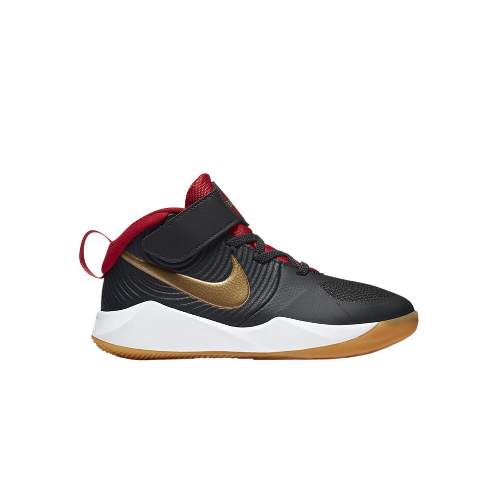Nike Team Hustle D9 PS 'Dark Smoke Grey Metallic Gold' | Black | Kid's Size 12