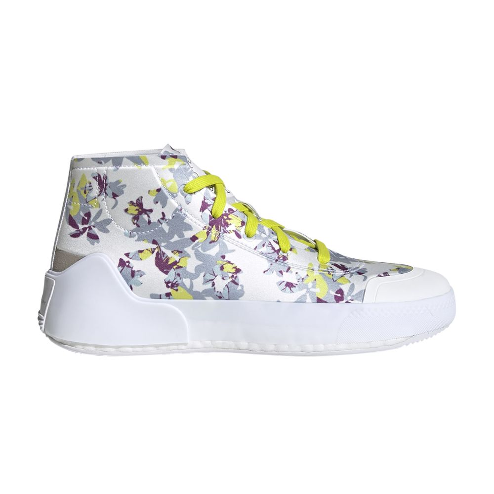 adidas Stella McCartney x Wmns Treino Mid 'Floral Print - White Acid Yellow' | Women's Size 7.5