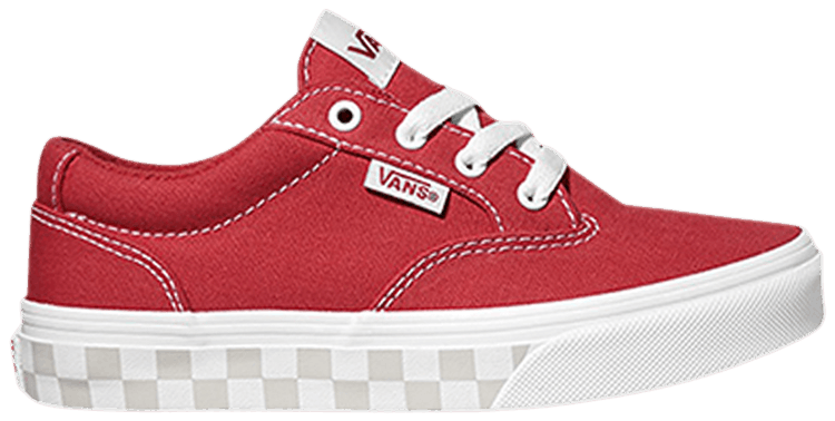 Vans Winston Kids Checkered Foxing   Red