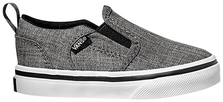 Vans Asher V Toddler Black White