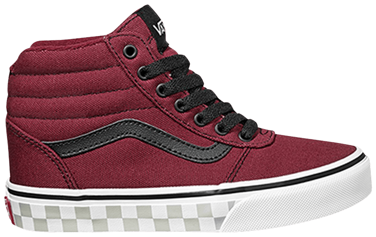 Buy Ward High Kids Check Foxing Cabernet VN0A38JAQ56 GOAT UK