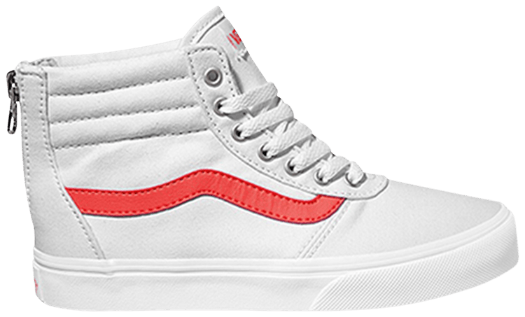 Vans Maddie High Zip Kids White Coral
