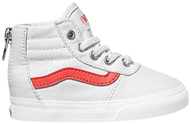 Vans Maddie High Zip Toddler White Coral