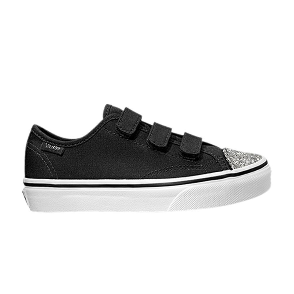 Vans Style 23 V Kids 'Glitter Toe' | Black | Kid's Size 3.5