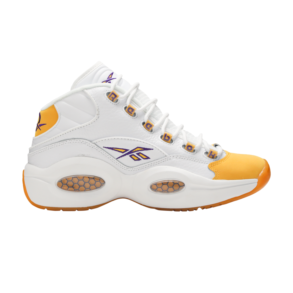 Pre-owned Reebok Question Mid 'yellow Toe' Shoe Palace Special Box