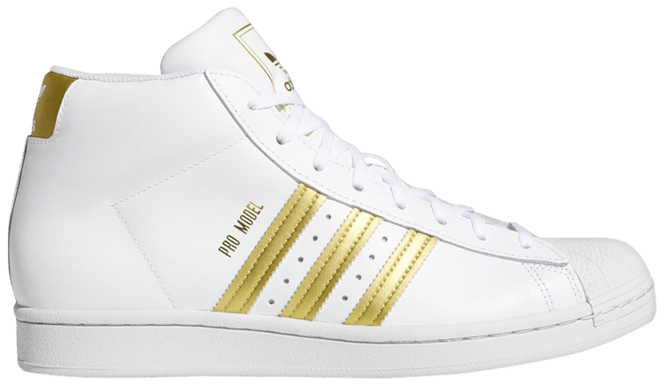 Adidas Pro Model White Gold Metallic
