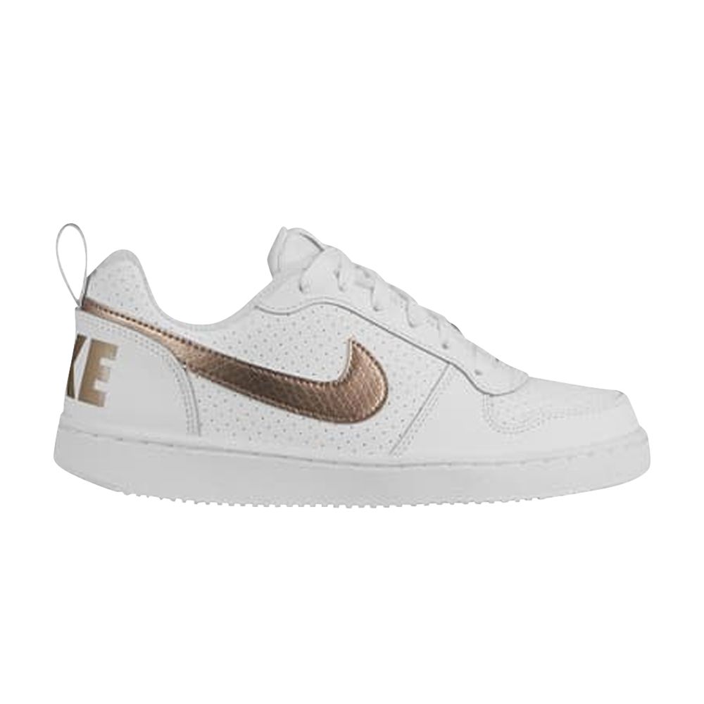 Pre-owned Nike Court Borought Low Ep Gs 'white Gold' | Kid's Size 6.5