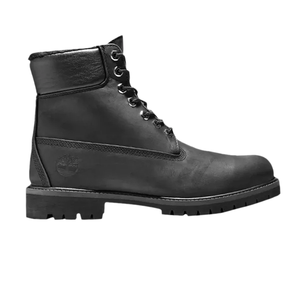 Pre-owned Timberland 6 Inch Premium Warm Collar 'black'