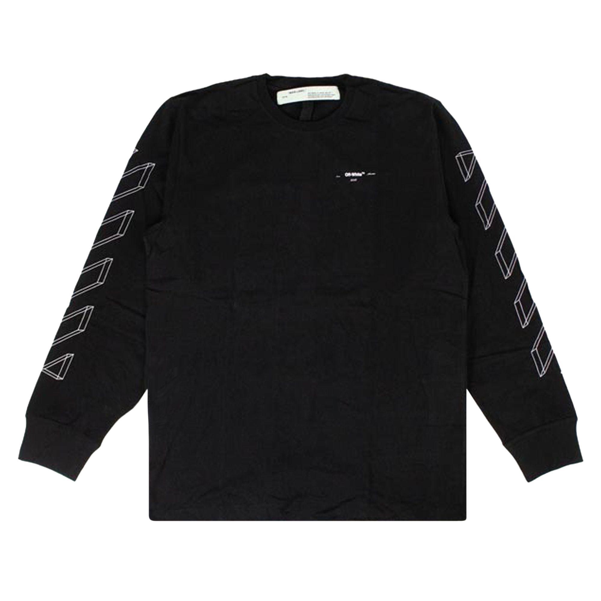 Pre-owned Off-white 3d Line Long-sleeve T-shirt 'black'