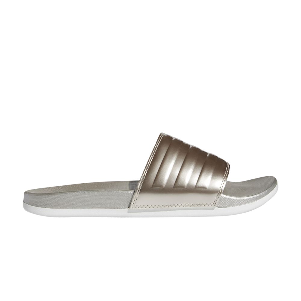 adidas Wmns Adilette Comfort Slide 'Champagne Metallic' | Gold | Women's Size 11