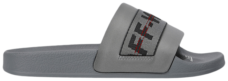 Off White Industrial Sliders Medium Grey