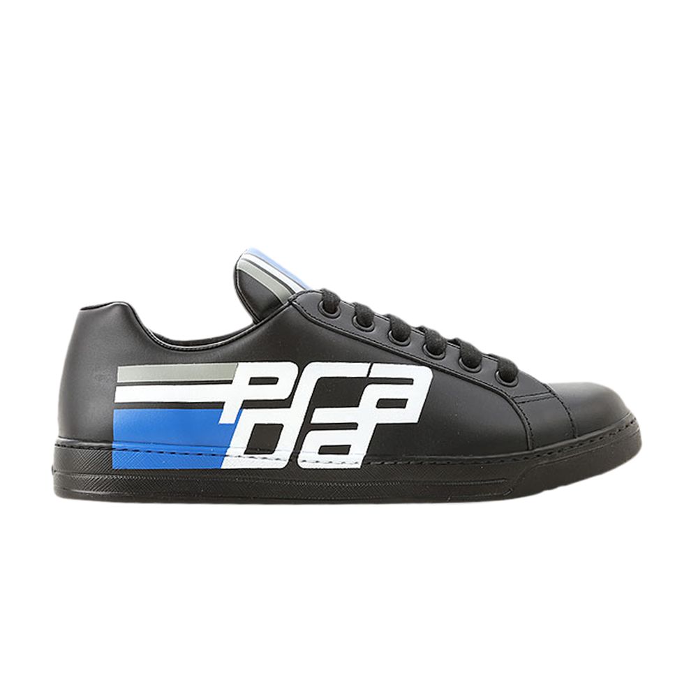 Pre-owned Prada Avenue Low 'vitello Graphic Logo - Black' | Men's Size 5.5