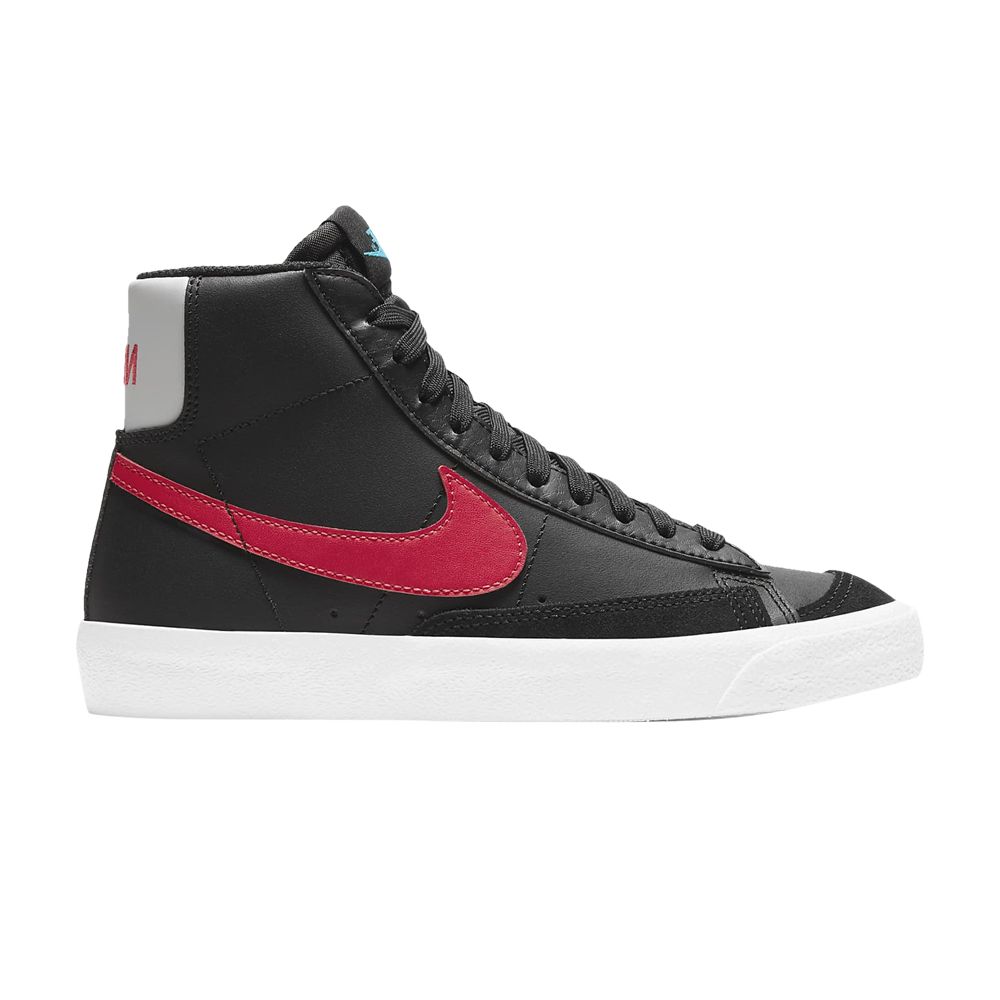 Pre-owned Nike Blazer Mid '77 Gs 'black Fusion Red Blue' | Kid's Size 5.5