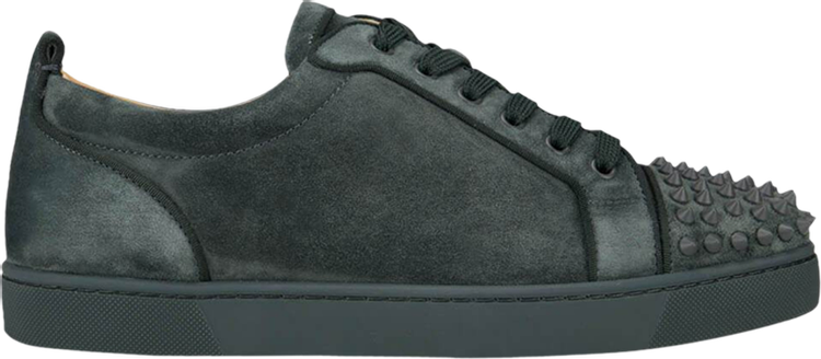 Christian Louboutin Spike Sneakers in Grey Neoprene Synthetic ref