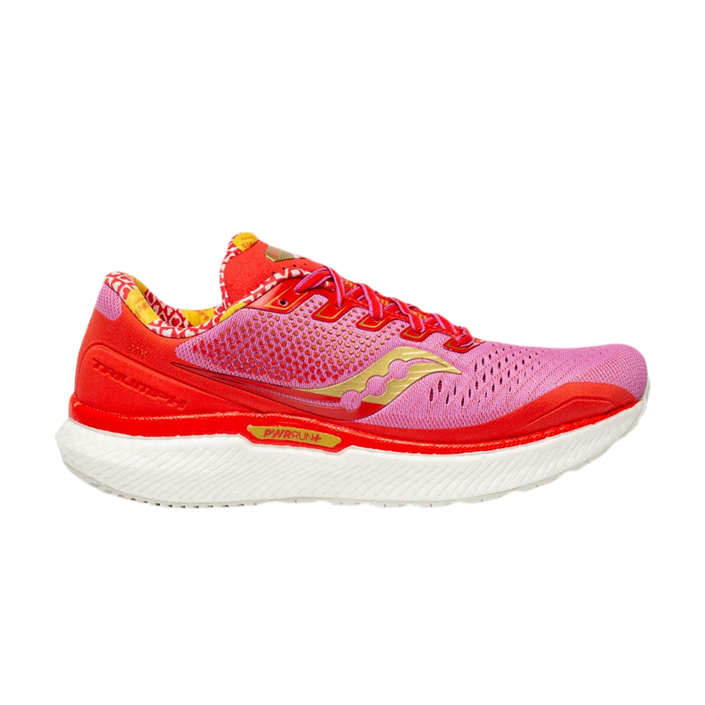 Pre-owned Saucony Wmns Triumph 18 'galentine's Day' In Pink