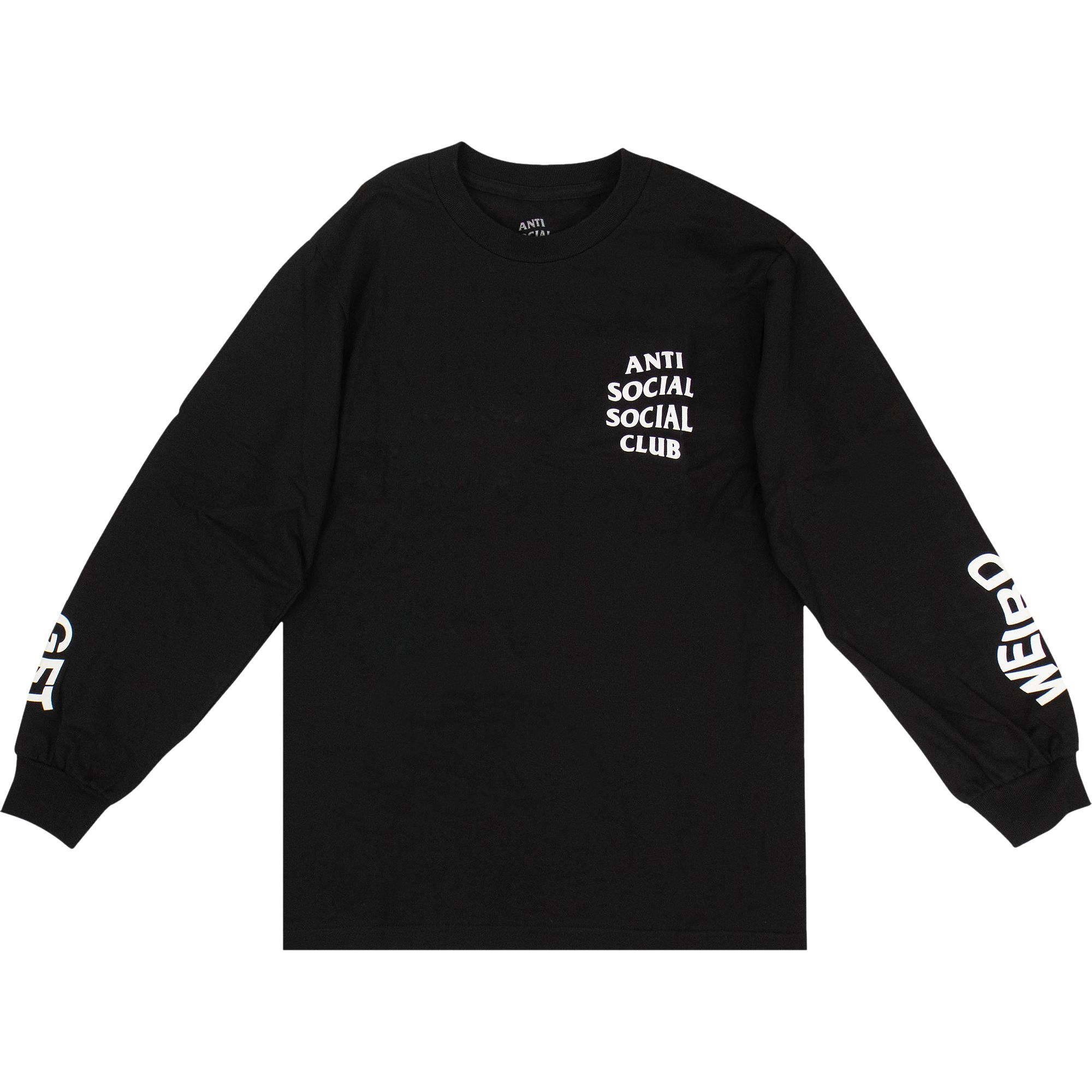 Pre-owned Anti Social Social Club Get Weird Long-sleeve T-shirt 'black' | Men's Size S