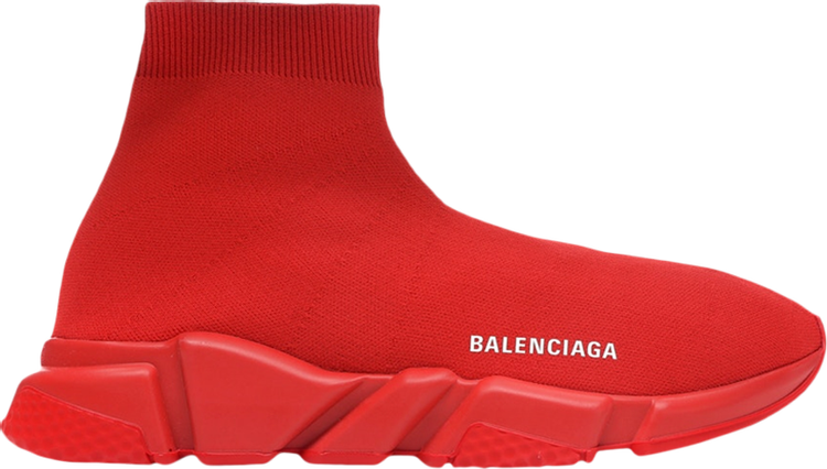 Balenciaga - Authenticated Track Trainer - Leather Red Plain for Men, Never Worn