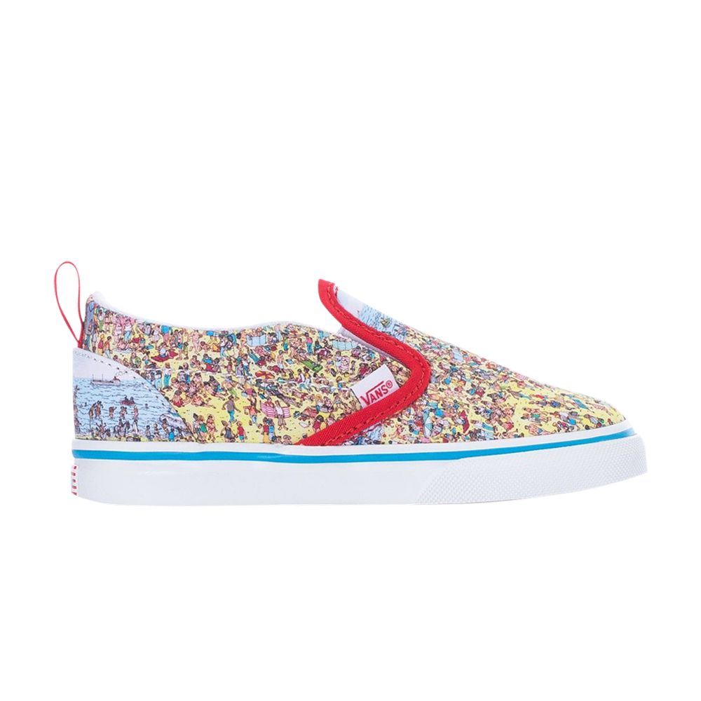 Pre-owned Vans Where's Waldo? X Classic Slip-on Toddler 'find Steve' | Multi-color | Infant Size 10
