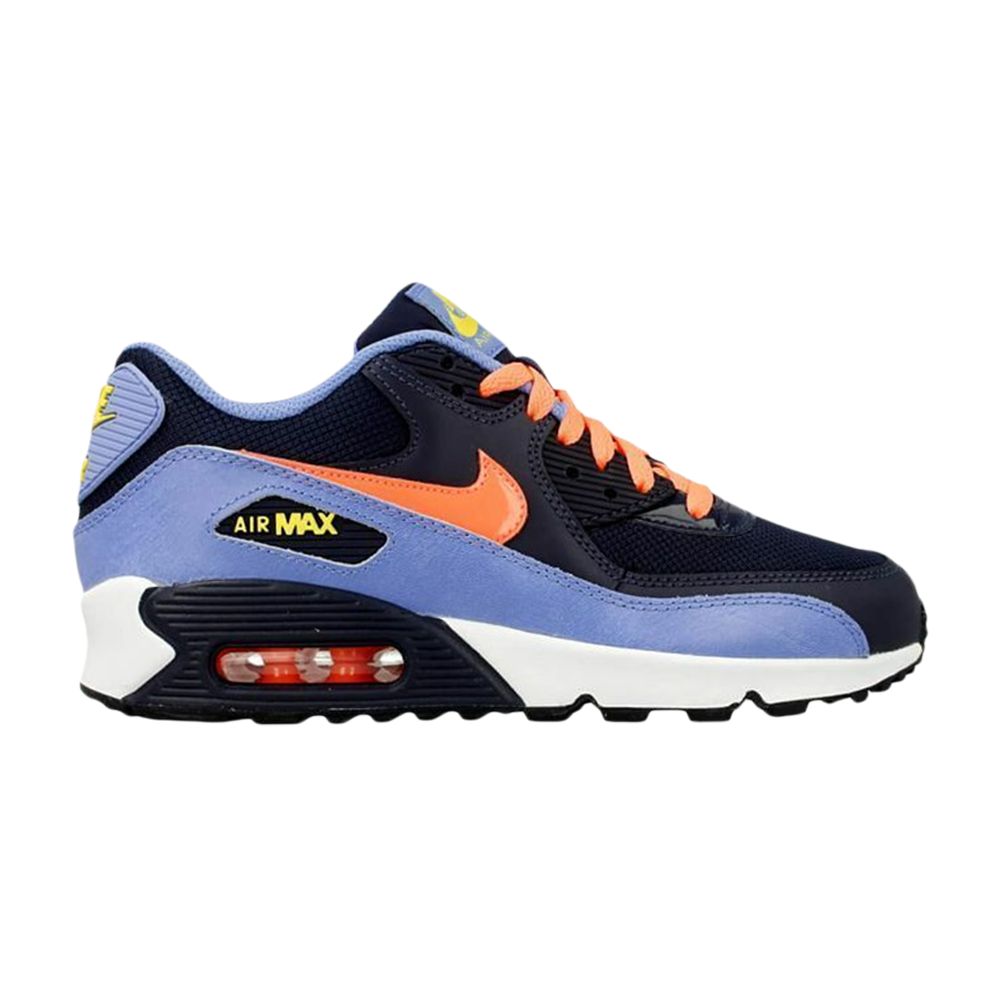 Nike Air Max 90 Mesh GS 'Obsidian Bright Mango' | Blue | Kid's Size 5 - 724855-408