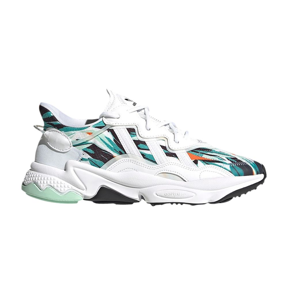 adidas Wmns Ozweego 'Geometric Jungle Leaf Print' | White | Women's Size 5.5