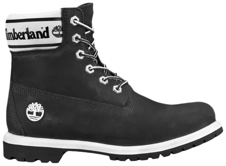 Timberland Wmns 6 Inch Premium Logo Collar   Black